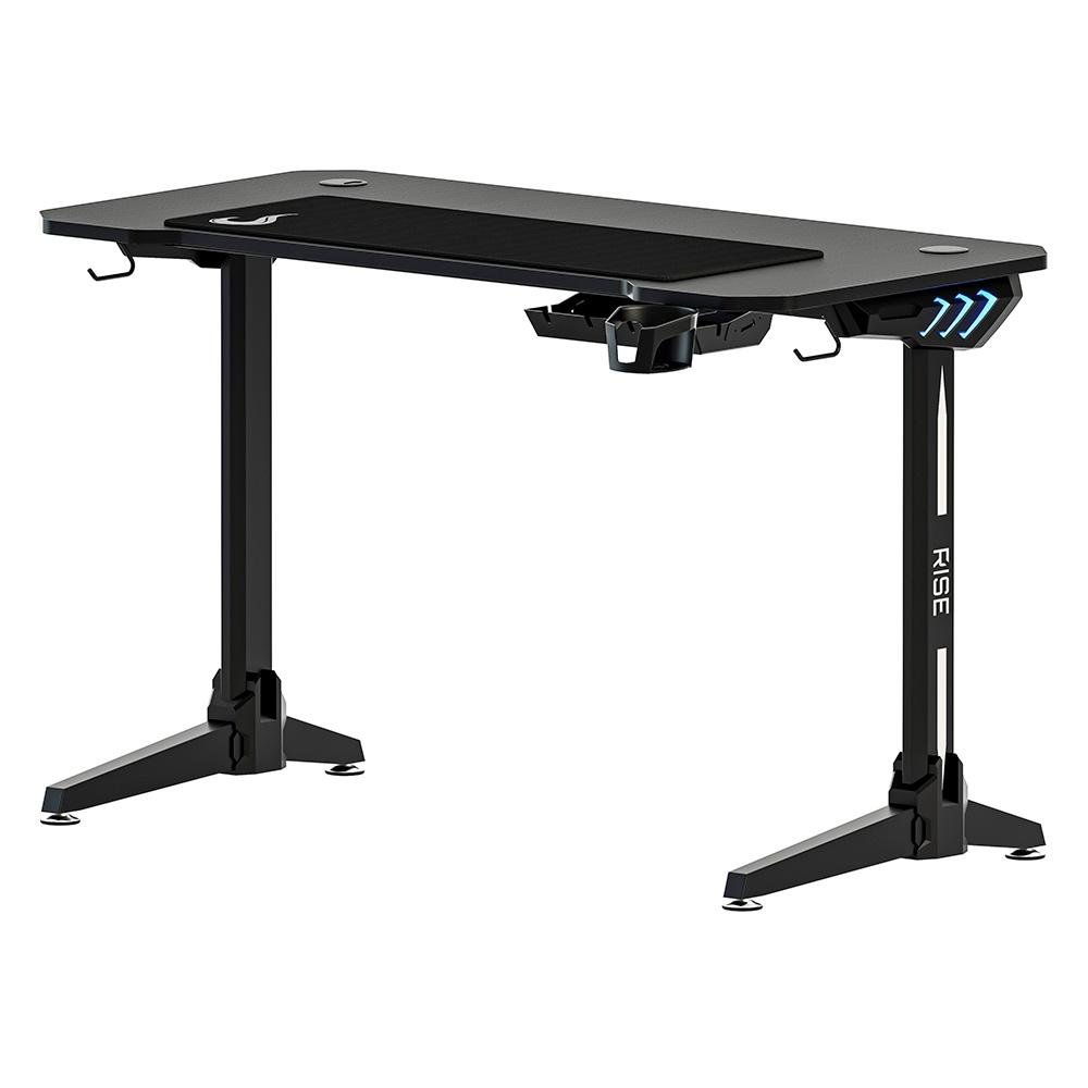 Mesa Gamer RGB Rise Mode Desk 06, Suporte para Copos, Suporte para Headset, Preto - RM-TB-06-BK - view 2