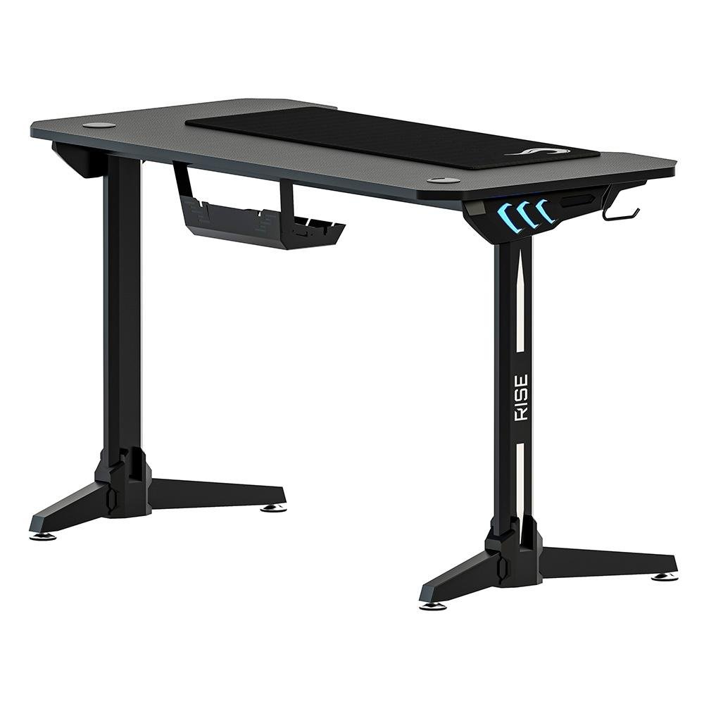 Mesa Gamer RGB Rise Mode Desk 06, Suporte para Copos, Suporte para Headset, Preto - RM-TB-06-BK - view 3