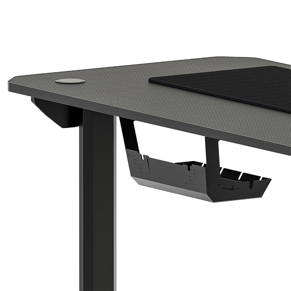 Mesa Gamer RGB Rise Mode Desk 06, Suporte para Copos, Suporte para Headset, Preto - RM-TB-06-BK - view 7