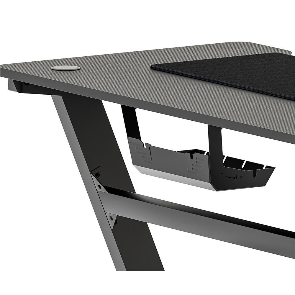 Imagem 9 de 9 do produto Mesa Gamer RGB Rise Mode Desk 08, Suporte para Copos, Suporte para Headset, Preto - RM-TB-08-BK