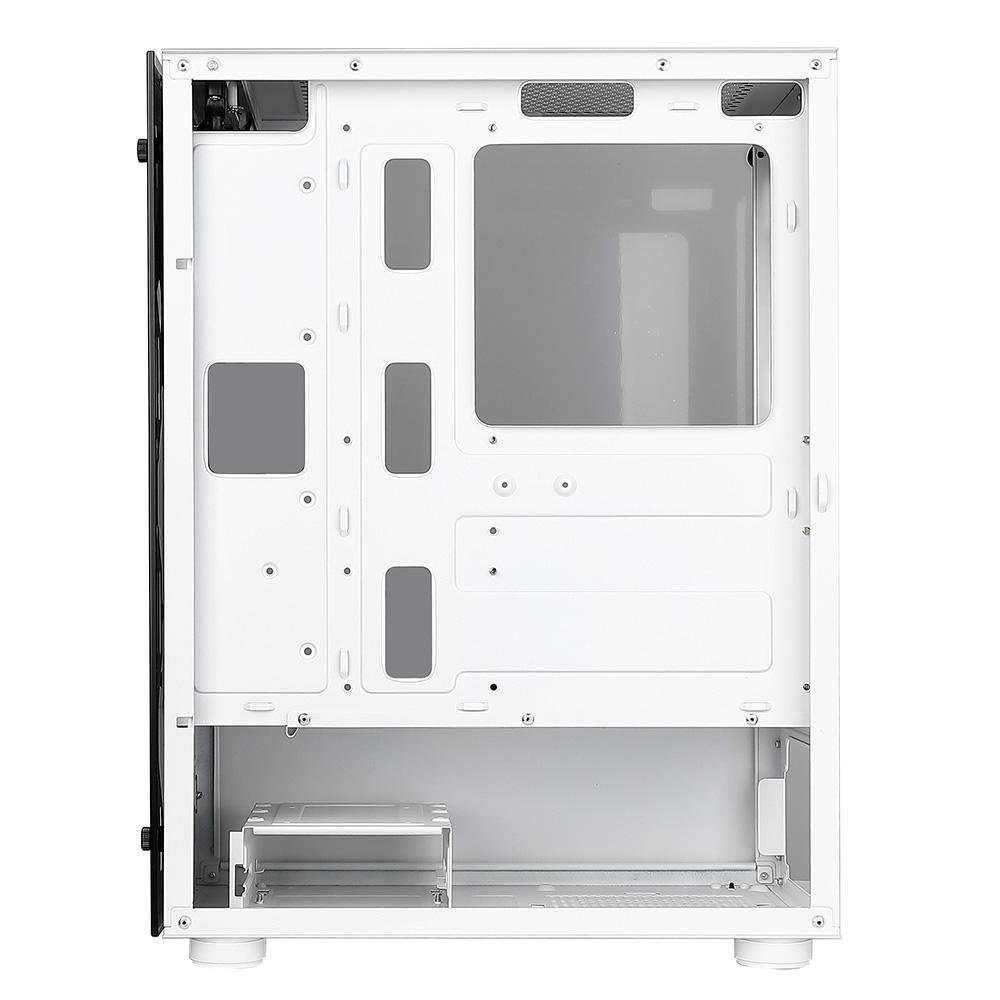 Gabinete Gamer Rise Mode Glass 06x, Mid Tower, ARGB, ATX, Lateral e Frente em Vidro, 6x Fans, Branco - RM-CA-06XW-ARGB - view 10