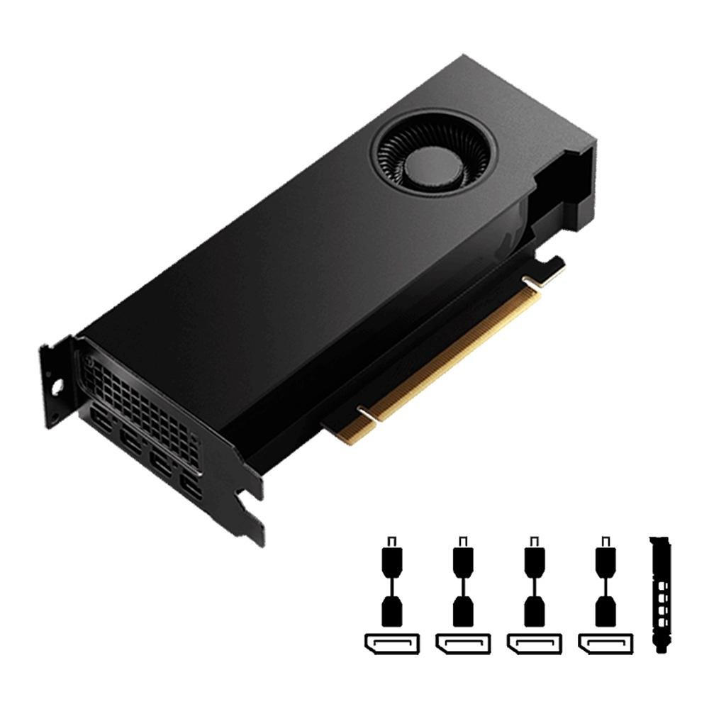 Placa de Vídeo RTX 4000 PNY NVIDIA Quadro Ada SFF, 20GB GDDR6, 160bits - VCNRTX4000ADALP-PB - view 3