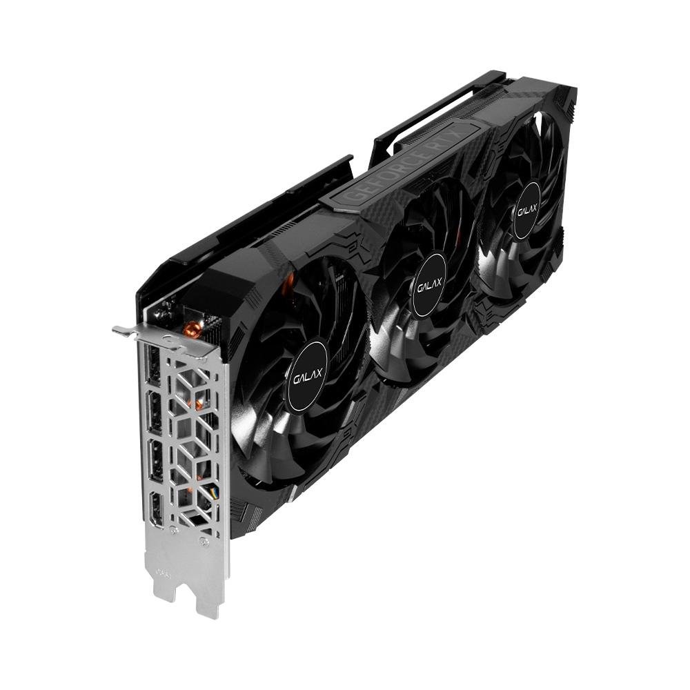 Imagem 4 de 8 do produto Placa de Vídeo RTX 4070 1-Click OC 3X Black PCI-E Galax NVIDIA GeForce, 12GB GDDR6X, DLSS, G-Sync, Ray Tracing, 192 bits - 47NOM7MD7QOC