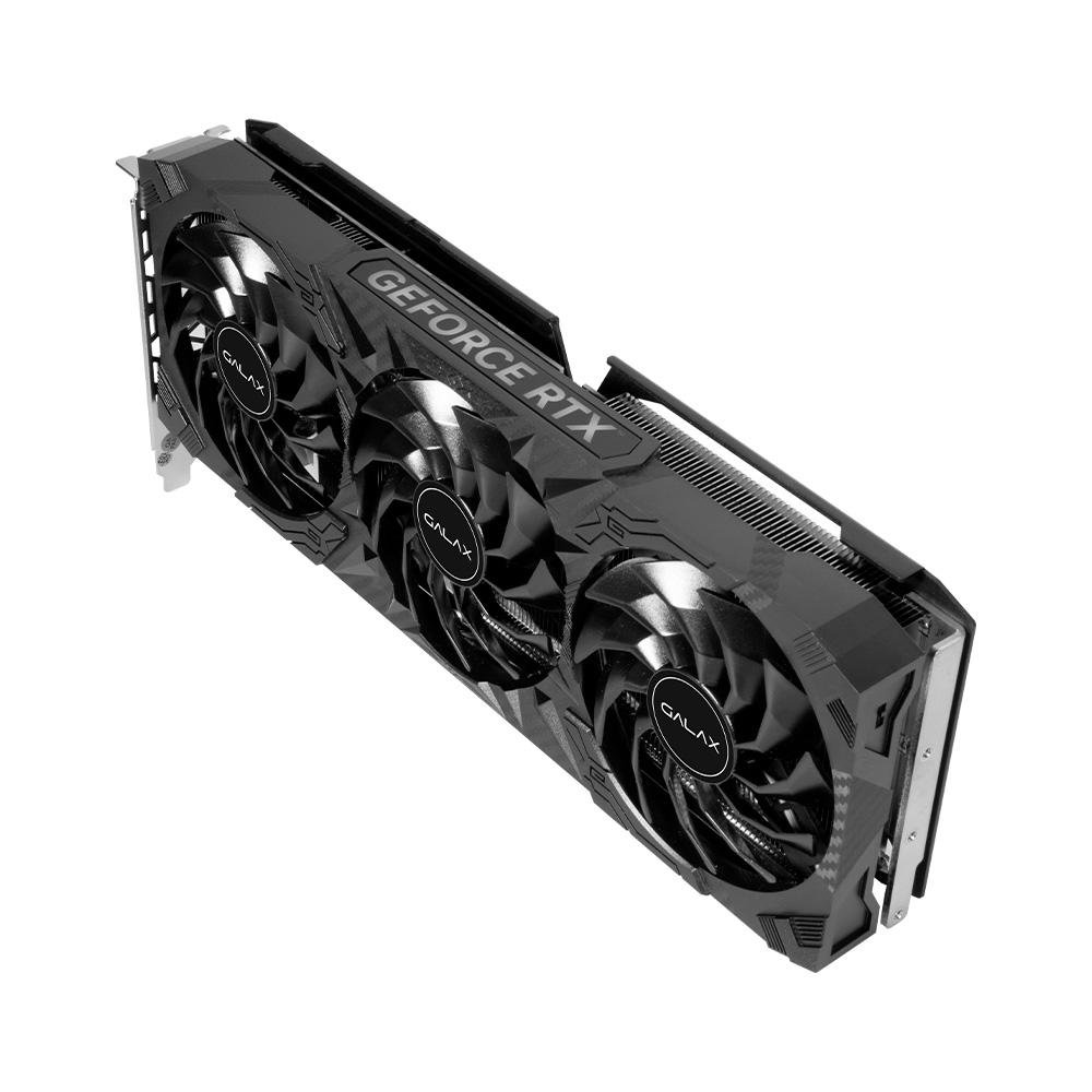 Imagem 3 de 8 do produto Placa de Vídeo RTX 4070 1-Click OC 3X Black PCI-E Galax NVIDIA GeForce, 12GB GDDR6X, DLSS, G-Sync, Ray Tracing, 192 bits - 47NOM7MD7QOC