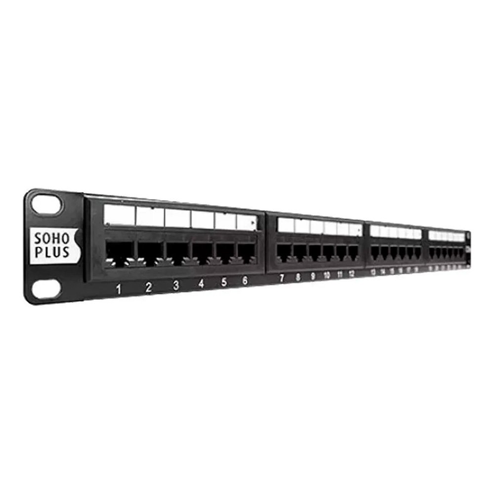 Patch Panel Furukawa T568A/B Soho Plus, CAT.6, 24 Portas - 35050439 - view 2