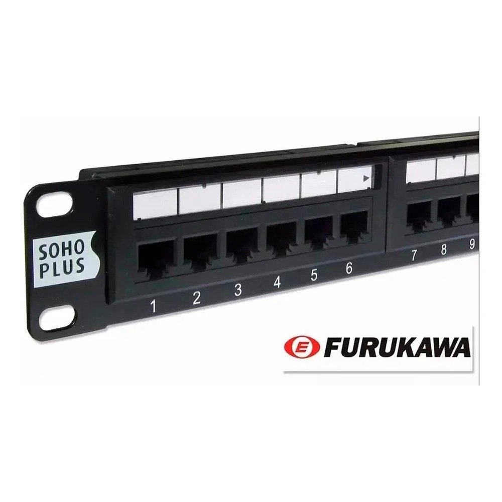 Patch Panel Furukawa T568A/B Soho Plus, CAT.6, 24 Portas - 35050439 - view 5