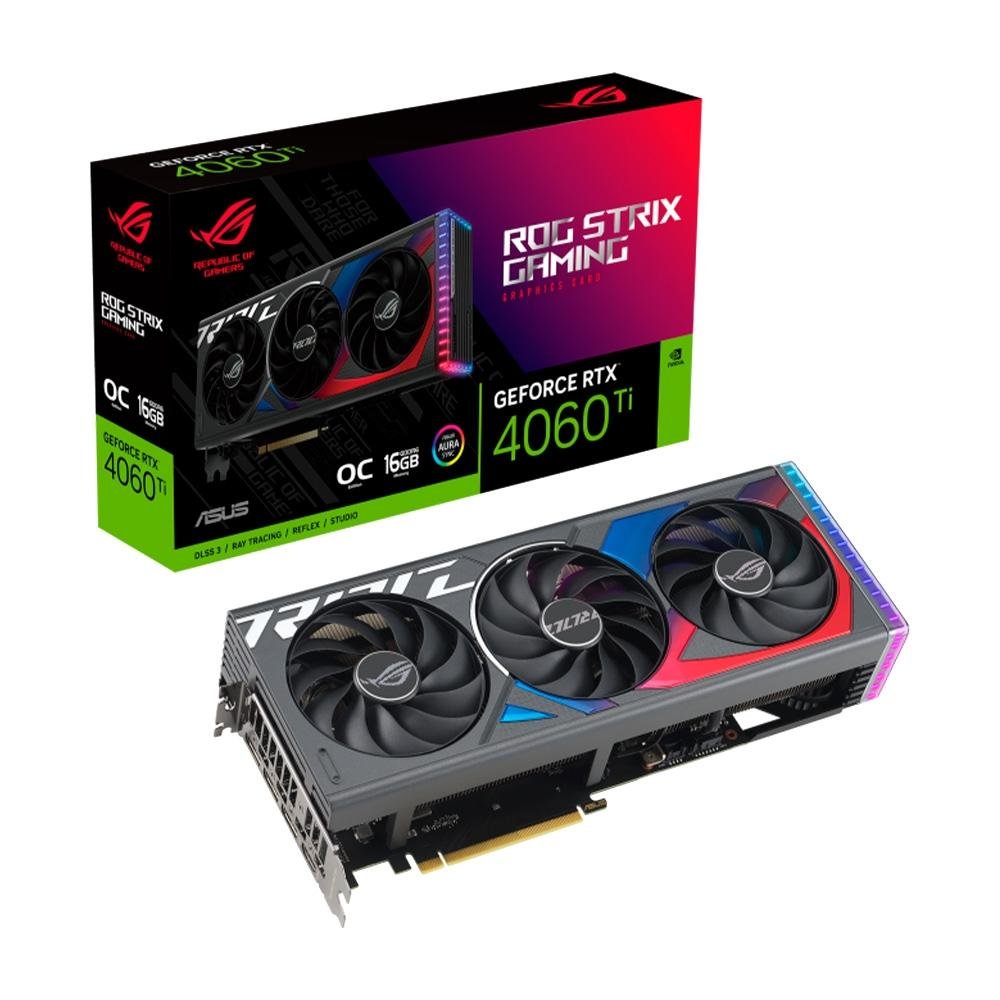 NVIDIA GeForce RTX 4060 Ti 本体 Placa de Vídeo ROG Strix RTX 4060TI | KaBuM!