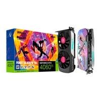 Placa de Vídeo Zotac Gaming RTX 4060 TI AMP Spiderman ED   Uma placa gráfica compacta e poderosa, apresentando a arquitetura NVIDIA Ada Lovelace e um 