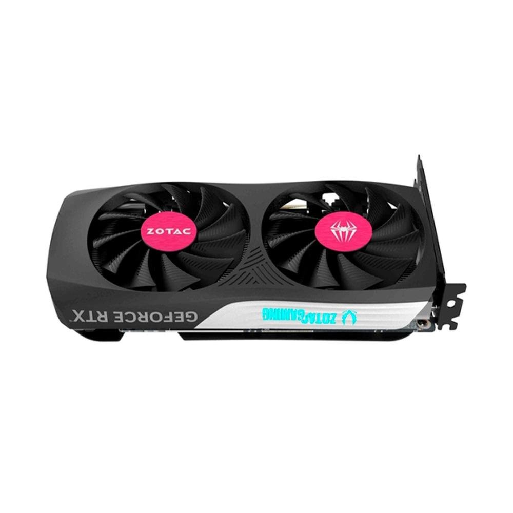 Imagem 5 de 10 do produto Placa de Vídeo RTX 4060 TI AMP Spiderman ED Gaming Zotac NVIDIA GeForce, 16GB, GDDR6, 128bit, HDCP, Three DP, HDMI - ZT-D40620F-10SMP
