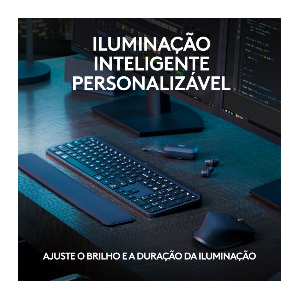 Teclado Sem Fio Logitech MX Keys S Grafite | KaBuM