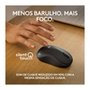 Mouse Sem Fio Logitech M240, Bluetooth, Clique Silencioso, Design Ambidestro Compacto, Grafite - 910-007113