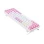 Teclado Mecânico Gamer Redragon Castor, RGB, Switch Blue, ABNT2, Branco e Rosa - K631WP-RGB (PT-BLUE)