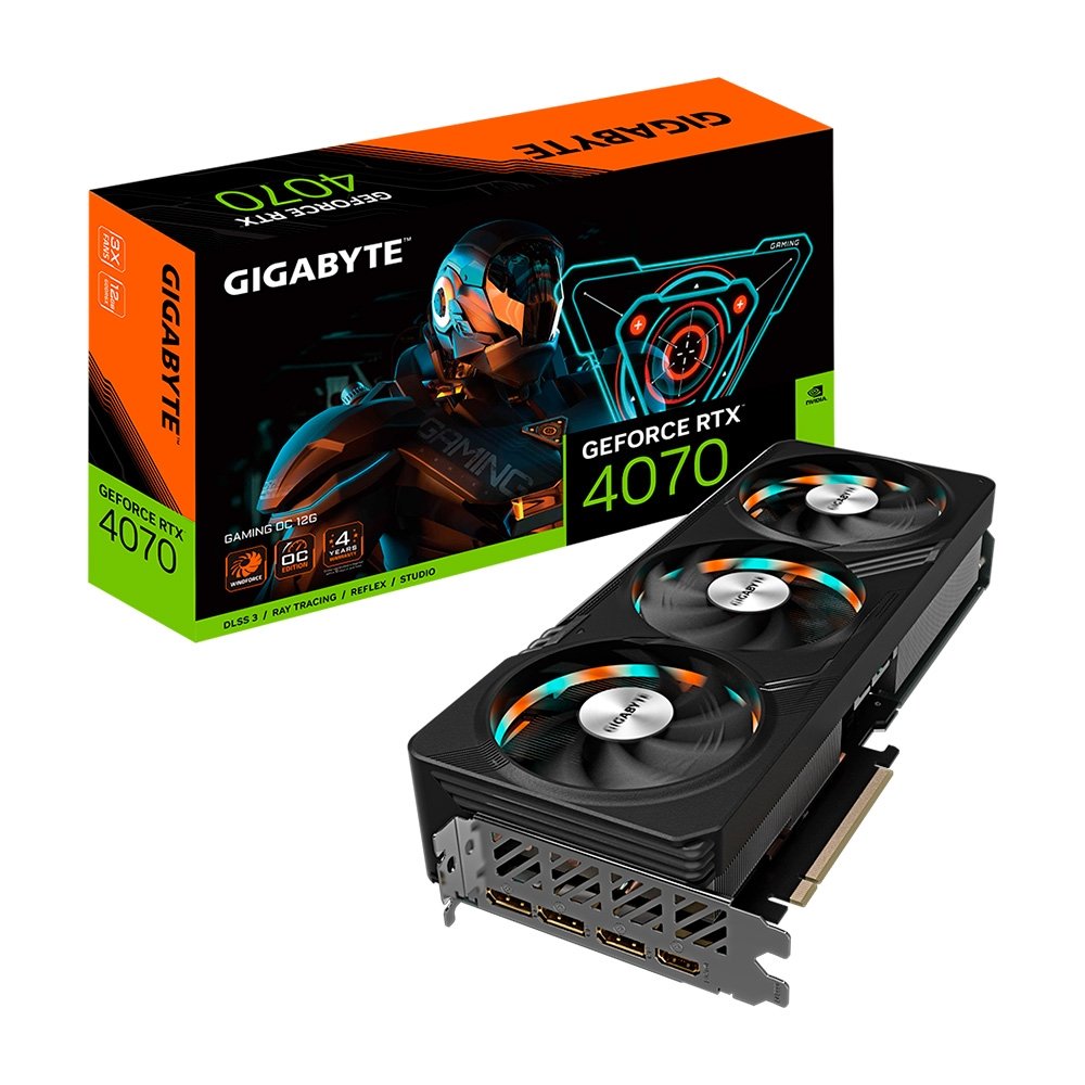 [もりもーり]GIGABYTE GeForce RTX 4070 12GB Placa de Vídeo RTX 4070 Gaming OC 12G | KaBuM!