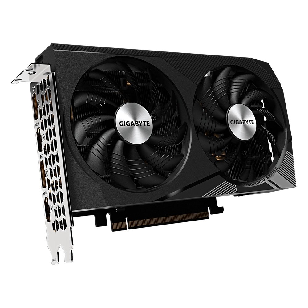 Imagem 3 de 7 do produto Placa de Vídeo RTX 3060 Windforce OC 12G (rev. 2.0) Gigabyte NVIDIA GeForce, 12GB GDDR6, 192bits, Ray Tracing - GV-N3060WF2OC-12GD