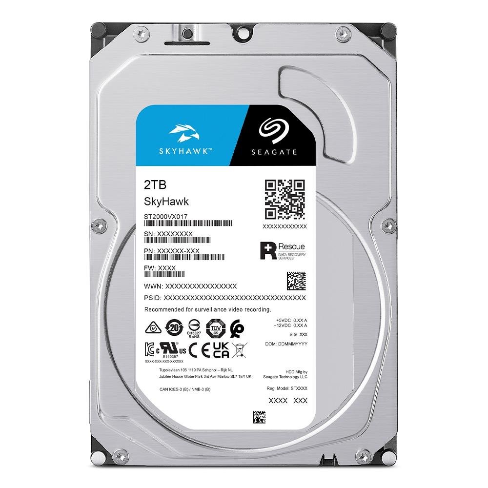 Imagem 4 de 4 do produto HD Surveillance Seagate Skyhawk, 2TB, Cache 256MB, 3.5', SATA - ST2000VX017