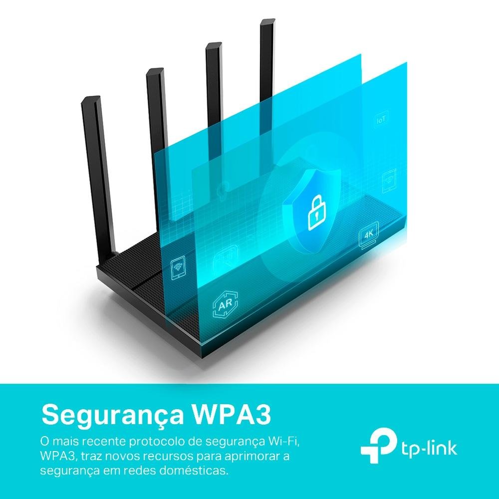 Roteador TP-Link Archer AX12 AX1500 Wi-Fi, 1201Mbps, Dual Band, 4 Antenas - Archer AX12(BR) - view 4