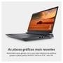 Notebook Gamer Dell G15 Intel Core i5-13450HX, 16GB RAM, GeForce RTX 4050 6GB, SSD 512GB, 15.6 Full HD 120Hz, Windows 11, Preto - G15-i1300-A40P