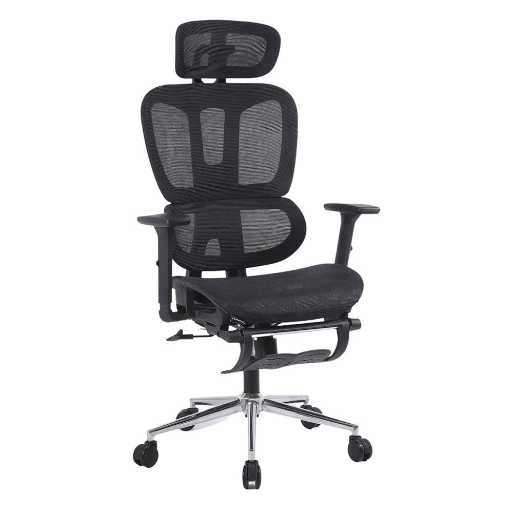 Cadeira Office XT-Office Presidente NR17, Até 120kg, Reclinável, Nylon, Preto - XTO-011 - view 2