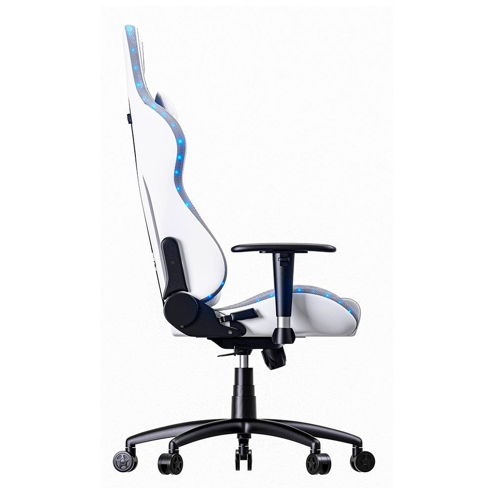 Cadeira Gamer Rise Mode Z6, Ângulo Ajustável, Braço 2D, ARGB, Branco - RM-CG-06-BW-RGB - view 5