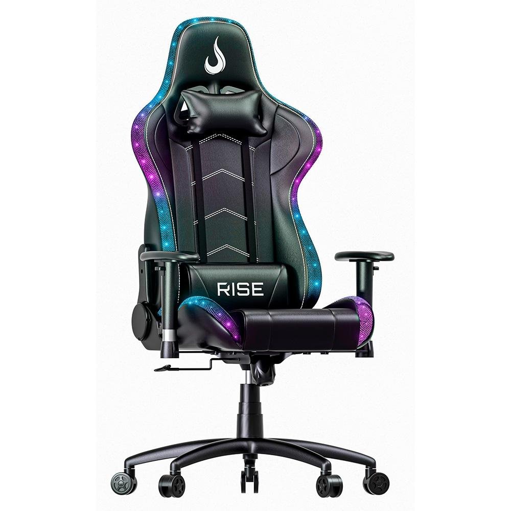 Cadeira Gamer Rise Mode Z6, Ângulo Ajustável, Braço 2D, ARGB, Preto - RM-CG-06-BK-RGB - view 2
