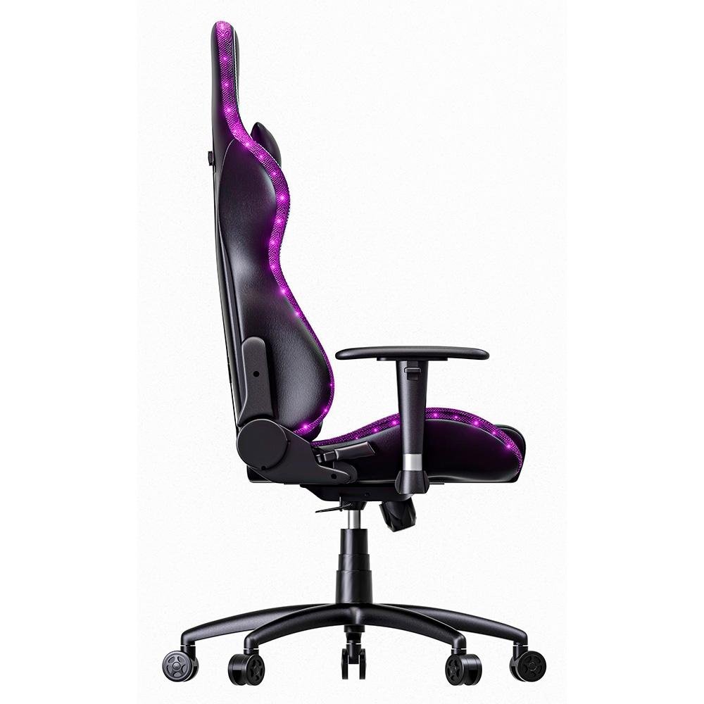 Cadeira Gamer Rise Mode Z6, Ângulo Ajustável, Braço 2D, ARGB, Preto - RM-CG-06-BK-RGB - view 6