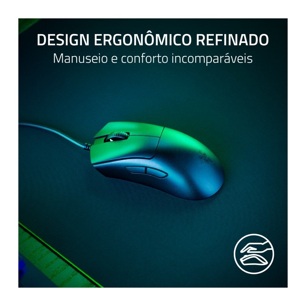 Mouse Gamer ( Balão.info) V3, ( Balão.info) DPI, Ultra-Leve, 6 Botões, Com fio, 8K Hz, Preto - RZ01-( Balão.info - foto 3