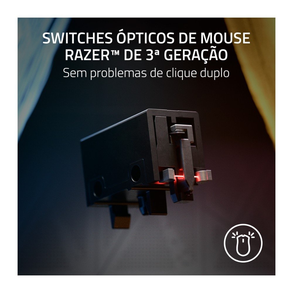Mouse Gamer ( Balão.info) V3, ( Balão.info) DPI, Ultra-Leve, 6 Botões, Com fio, 8K Hz, Preto - RZ01-( Balão.info - foto 5