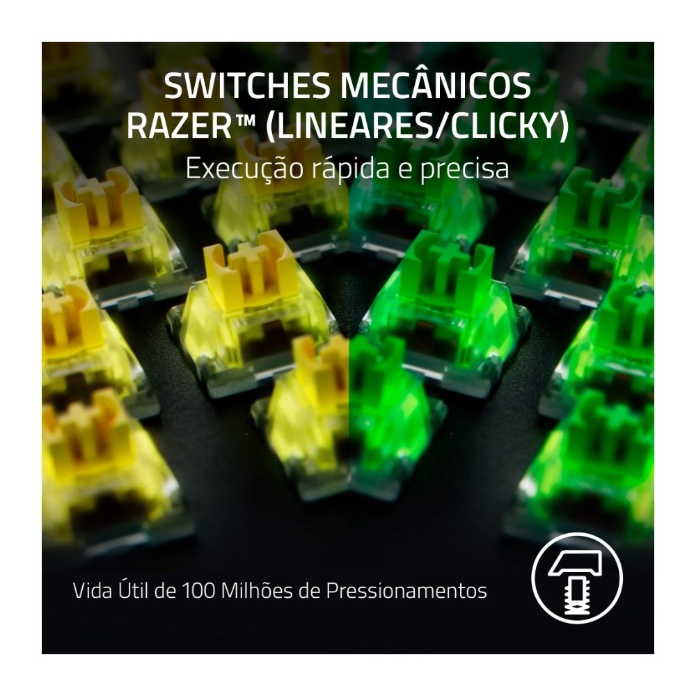 Teclado Gamer ( Balão.info) V4 PRO, com Fio, Chroma RGB, Switch Green, Layout US - RZ03-( Balão.info - foto 2