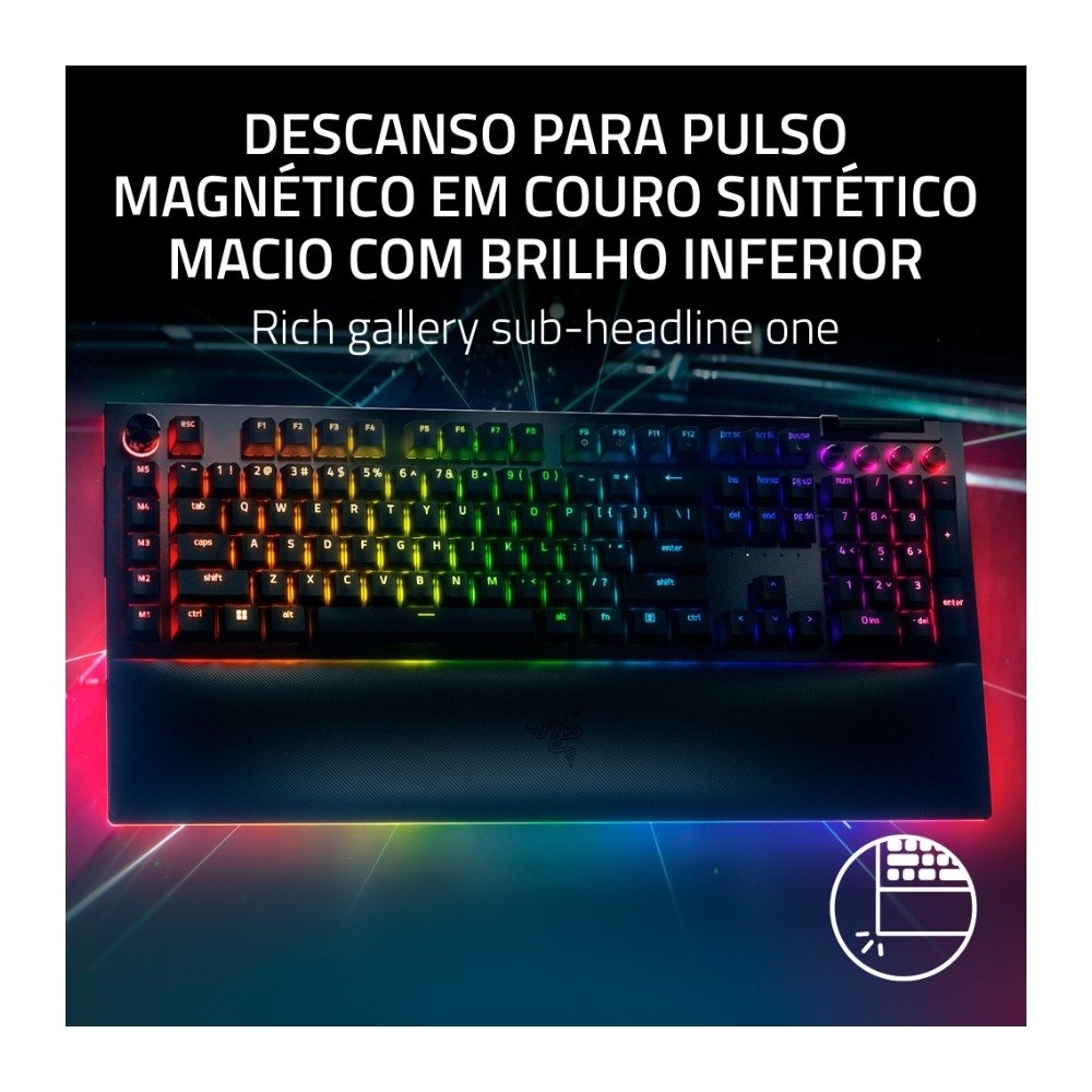 Teclado Gamer ( Balão.info) V4 PRO, com Fio, Chroma RGB, Switch Green, Layout US - RZ03-( Balão.info - foto 5