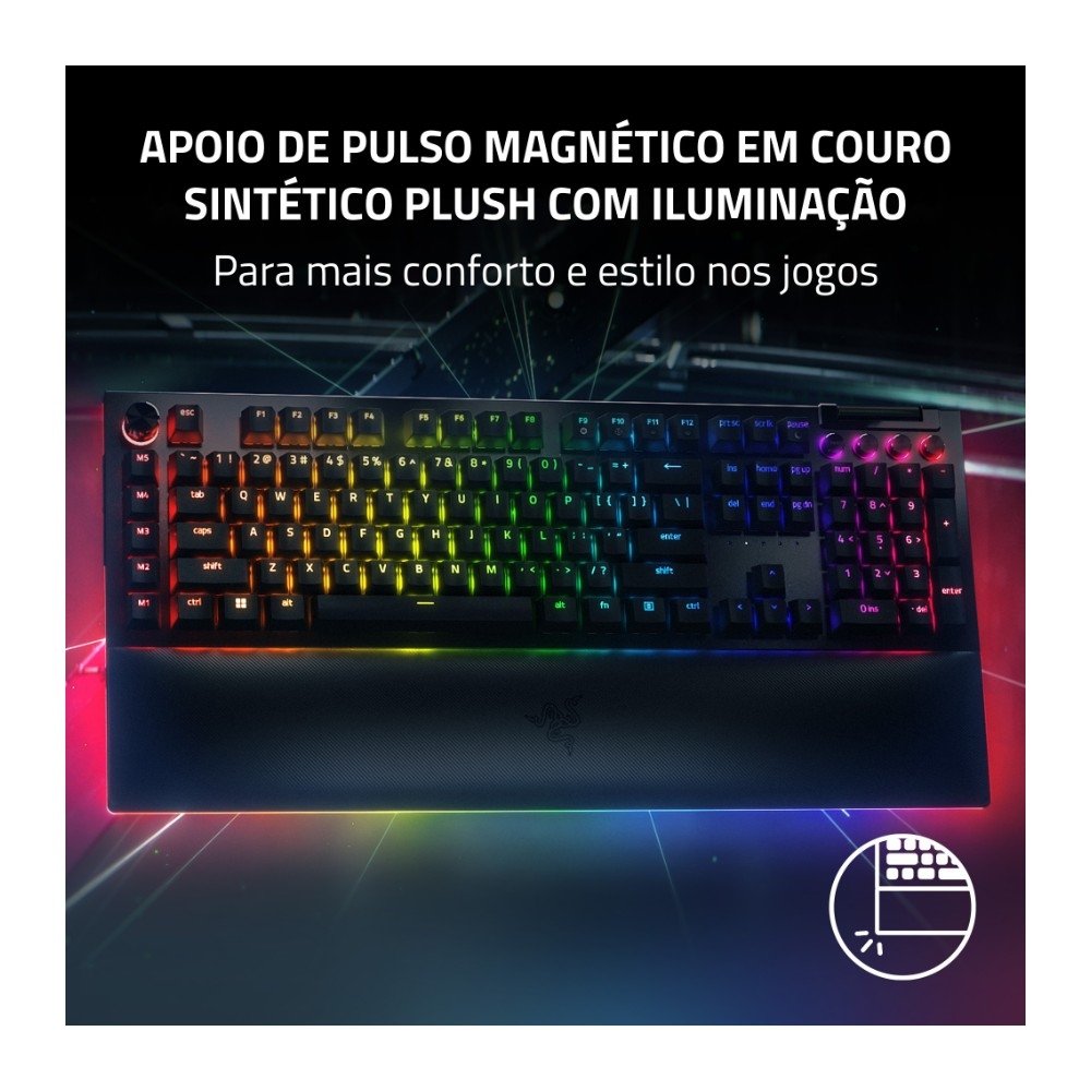 Teclado Razer Blackwidow V4 PRO | KaBuM!
