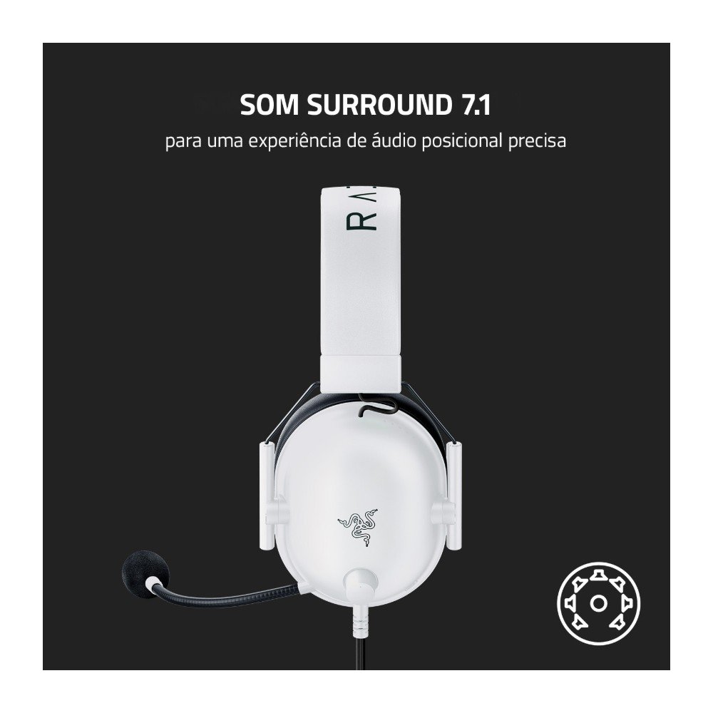 Headset Gamer ( Balão.info) V2 X, Drivers 50mm, Microfone Cardioide, Surround 7.1, 3.5 mm, Branco - RZ04-( Balão.info - foto 4