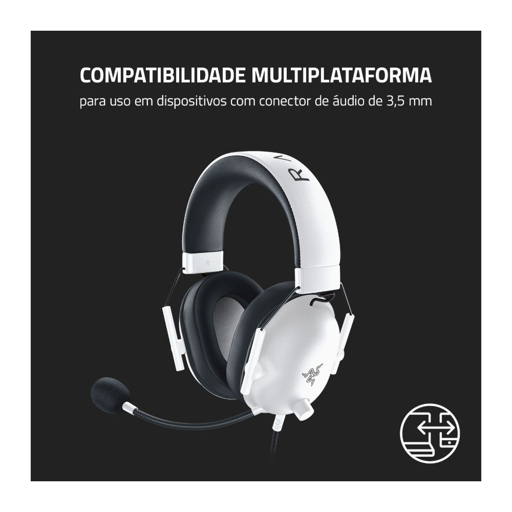 Headset Gamer ( Balão.info) V2 X, Drivers 50mm, Microfone Cardioide, Surround 7.1, 3.5 mm, Branco - RZ04-( Balão.info - foto 5