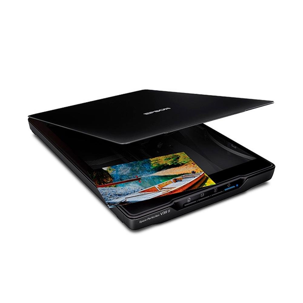 Scanner de Mesa Epson V39II, USB, Colorido, Bivolt, Preto - V39 II