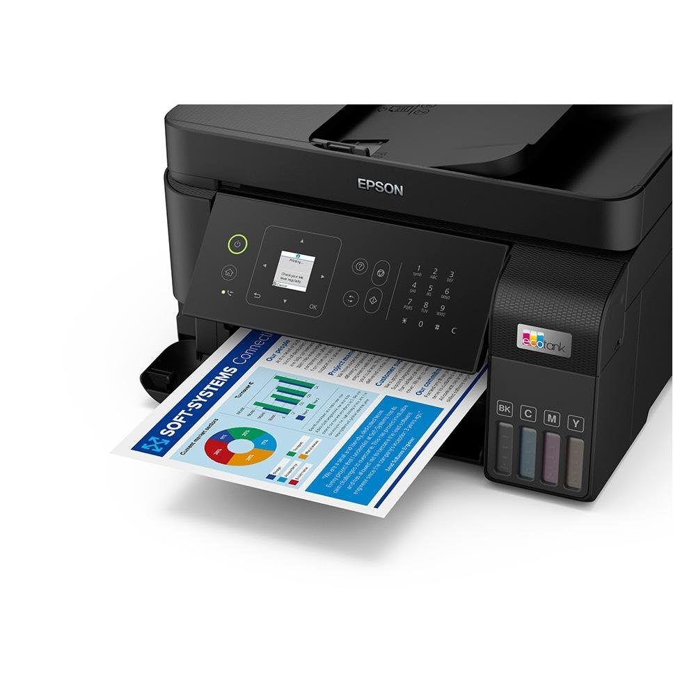 Multifuncional Epson, Jato de Tinta, EcoTank L5590, Colorido, USB, Wireless, Bivolt, Preto - L5590 - view 4