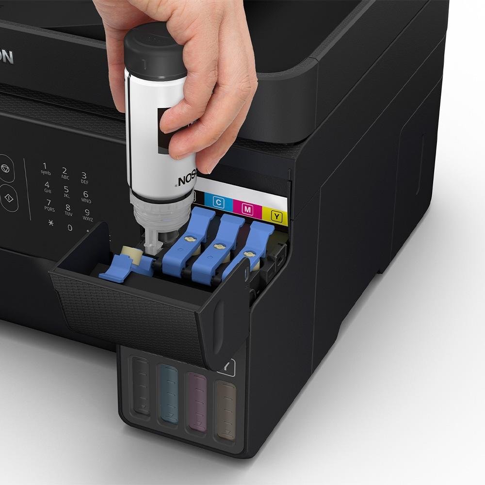 Multifuncional Epson, Jato de Tinta, EcoTank L5590, Colorido, USB, Wireless, Bivolt, Preto - L5590 - view 5