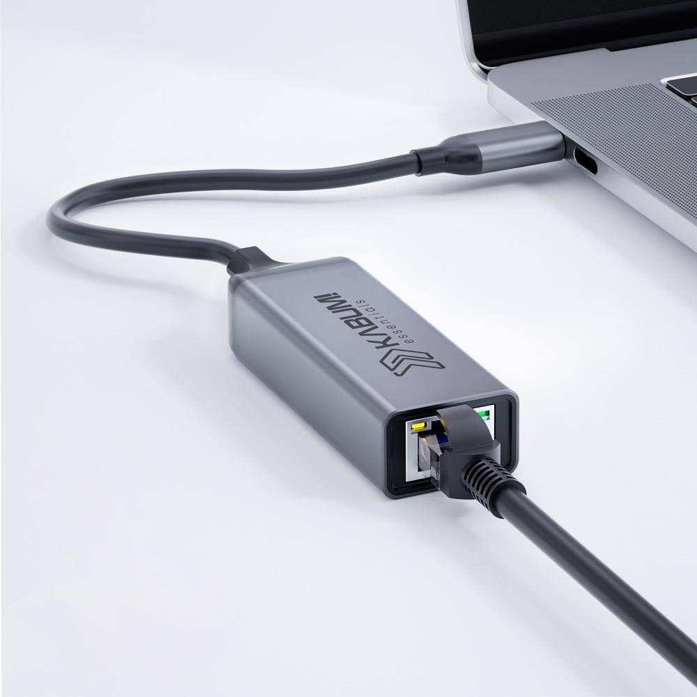Adaptador RJ45 Balão.info! essentials AS100, Preto, USB-C - KEAS100PT - view 4