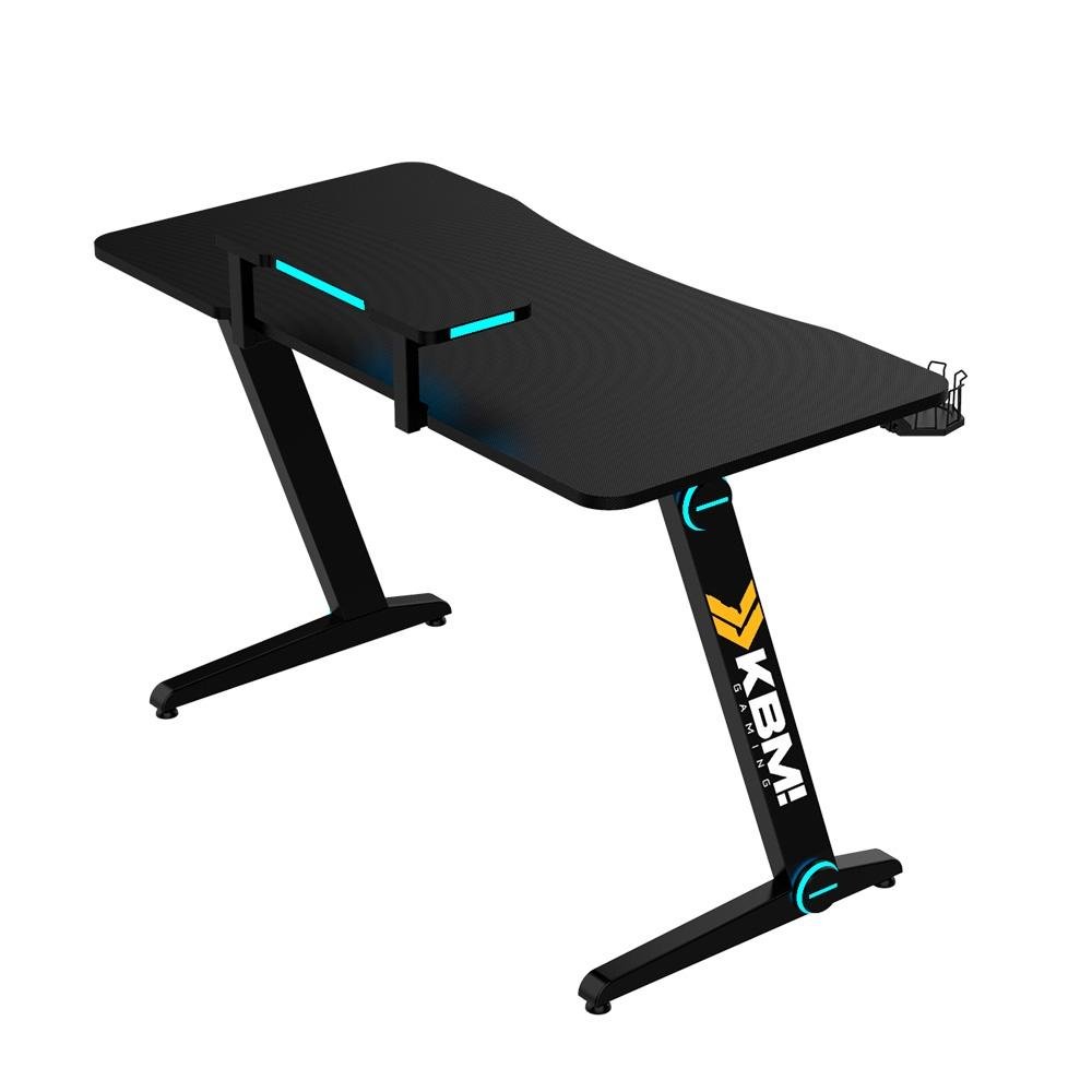 Mesa Gamer KBM! GAMING DG500, Preto, RGB, Entrada P2 para Fone de Ouvido e Microfone - KGDG500PT Mesa Gamer KBM! GAMING DG500, Preto, RGB, Entrada P2 para Fone de Ouvido e Microfone - KGDG500PT