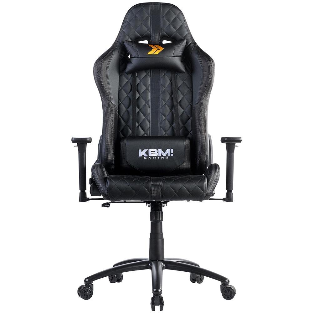 Imagem 3 de 11 do produto Cadeira Gamer KBM! GAMING Hailstorm CG450, Preta, Com Almofadas, Reclinável, Descanso de Braço 2D - KGCG450PT