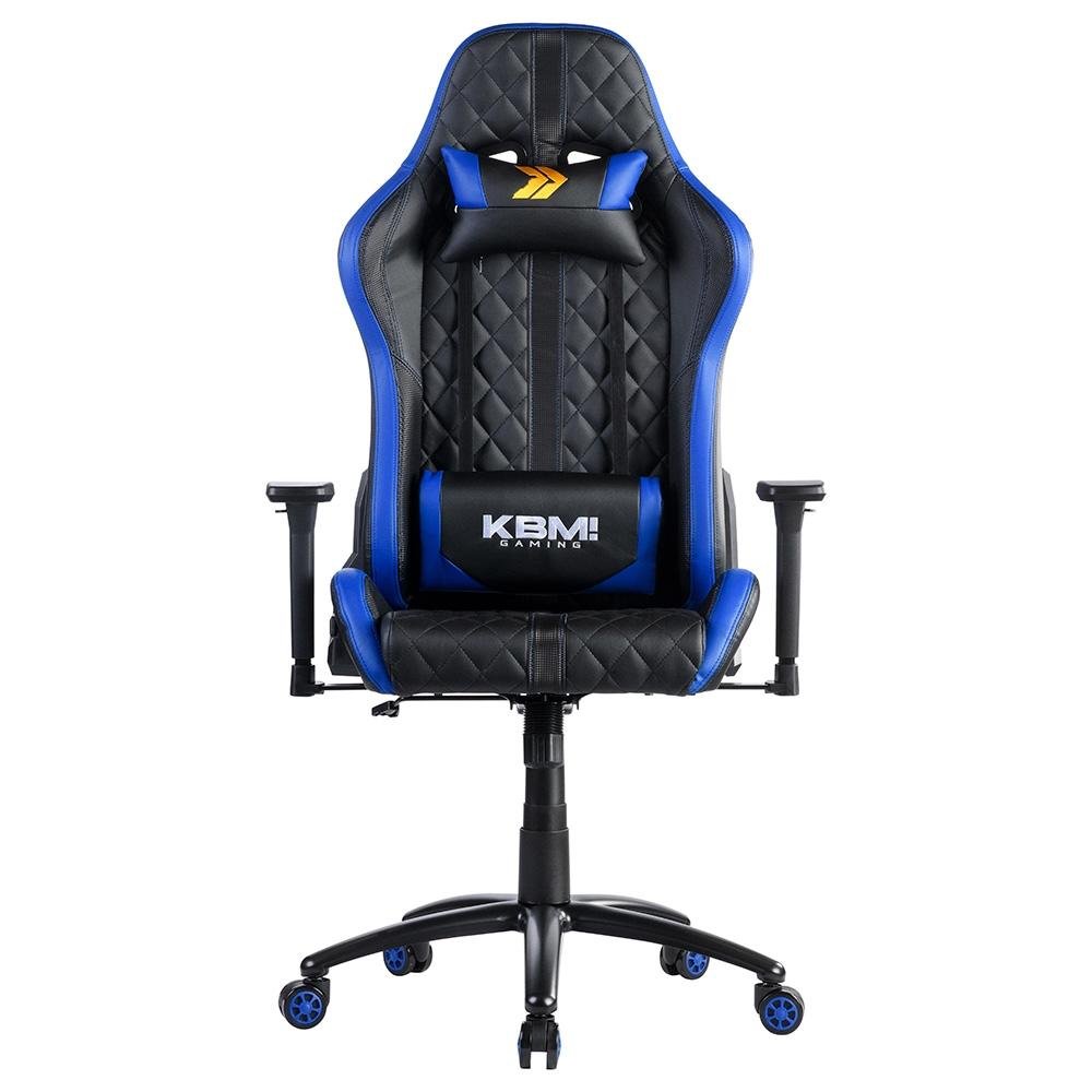 Cadeira Gamer KBM! GAMING Hailstorm CG450, Preta e Azul, Com Almofadas, Reclinável, Descanso de Braço 2D - KGCG450PTAZ Cadeira Gamer KBM! GAMING Hailstorm CG450, Preta e Azul, Com Almofadas, Reclinável, Descanso de Braço 2D - KGCG450PTAZ
