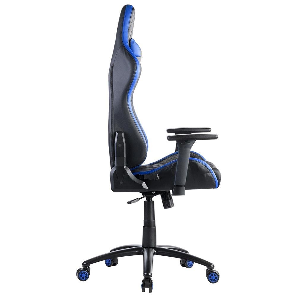 Cadeira Gamer KBM! GAMING Hailstorm CG450, Preta e Azul, Com Almofadas, Reclinável, Descanso de Braço 2D - KGCG450PTAZ Cadeira Gamer KBM! GAMING Hailstorm CG450, Preta e Azul, Com Almofadas, Reclinável, Descanso de Braço 2D - KGCG450PTAZ