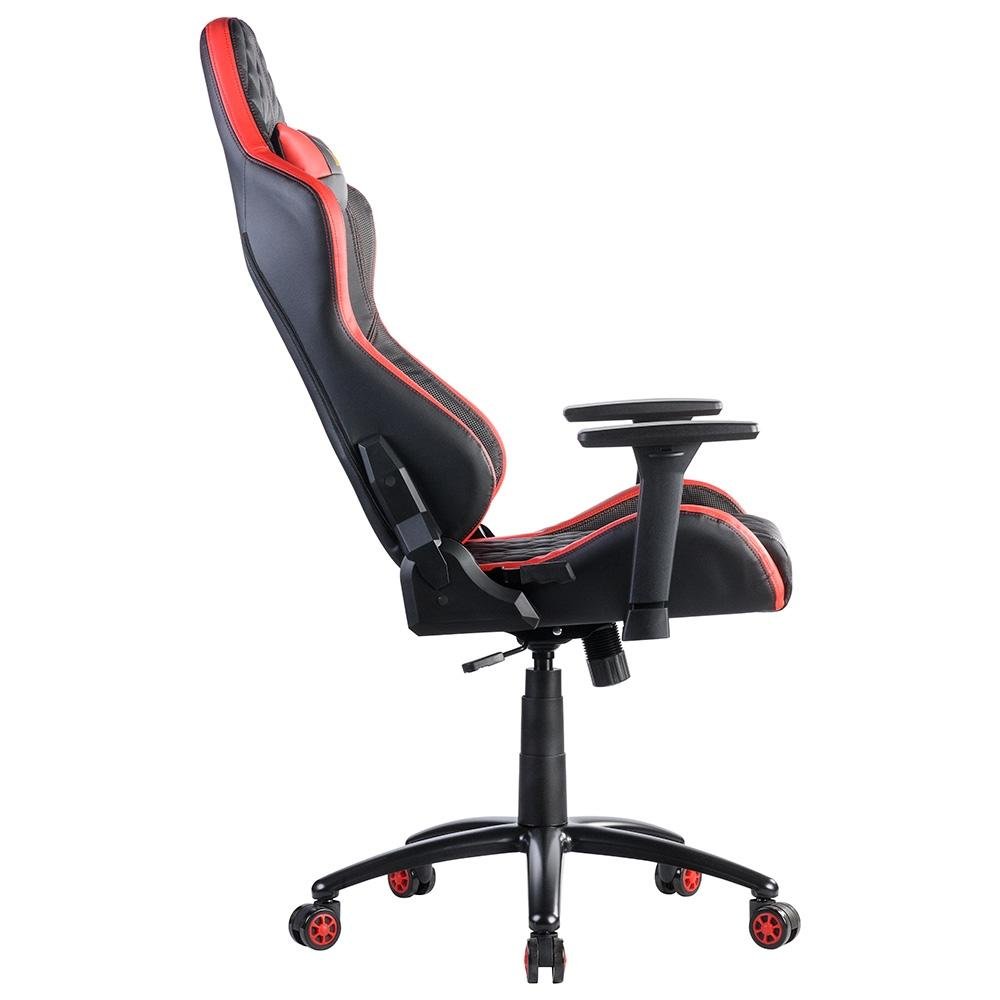Cadeira Gamer KBM! GAMING Hailstorm CG450, Preta e Vermelha, Com Almofadas, Reclinável, Descanso de Braço 2D - KGCG450PTVM Cadeira Gamer KBM! GAMING Hailstorm CG450, Preta e Vermelha, Com Almofadas, Reclinável, Descanso de Braço 2D - KGCG450PTVM