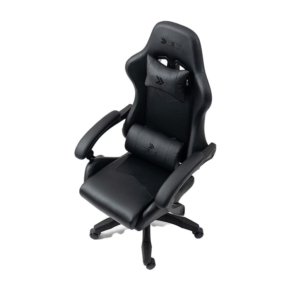 Cadeira Gamer KBM! GAMING CG200, Preto - Pistão Classe 4, Almofadas cabeça e lombar - KGCG200PT