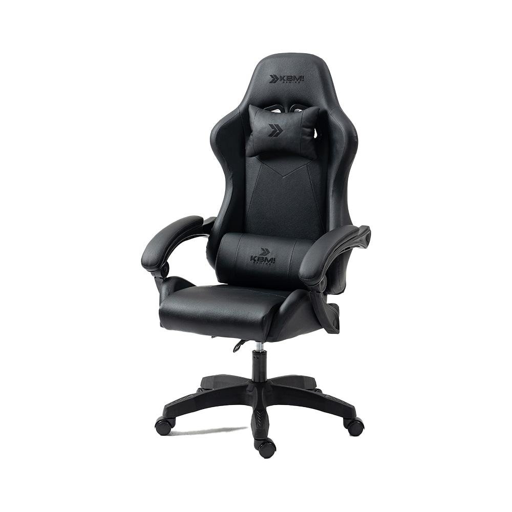 Cadeira Gamer KBM! GAMING CG200, Preto - Pistão Classe 4, Almofadas cabeça e lombar - KGCG200PT