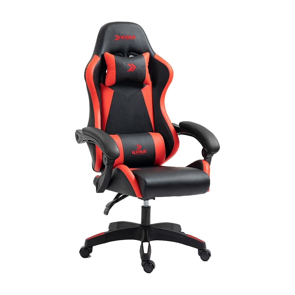 Cadeira Gamer KBM! GAMING CG200, Preto e Vermelho - Pistão Classe 4, Almofadas cabeça e lombar - KGCG200PTVM Cadeira Gamer KBM! GAMING CG200, Preto e Vermelho - Pistão Classe 4, Almofadas cabeça e lombar - KGCG200PTVM