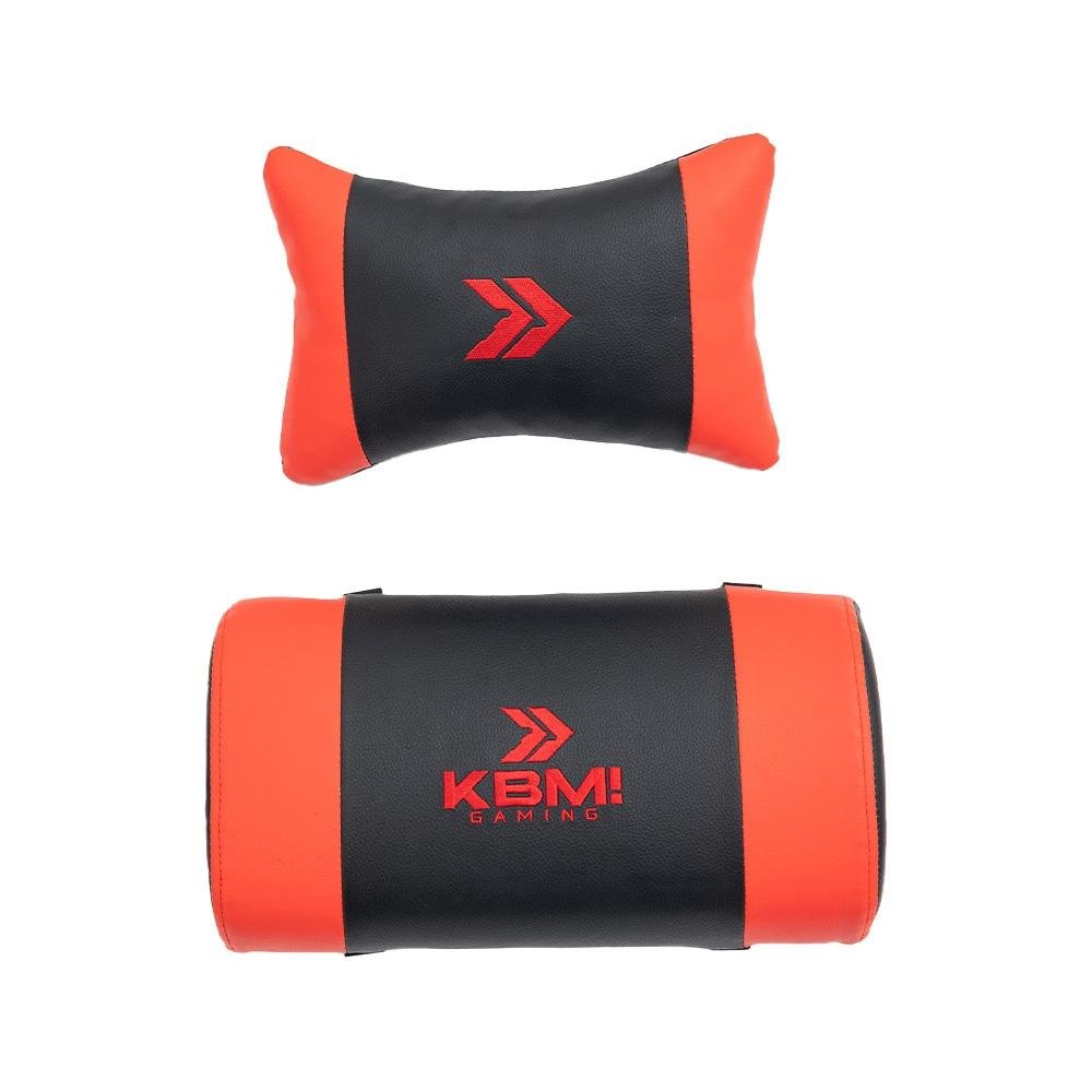 Imagem 10 de 10 do produto Cadeira Gamer KBM! GAMING CG200, Preto e Vermelho - Pistão Classe 4, Almofadas cabeça e lombar - KGCG200PTVM