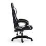 Cadeira Gamer KBM! GAMING CG200, Preto e Branco - Pistão Classe 4, Almofadas cabeça e lombar - KGCG200PTBR