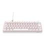Teclado Mecânico Gamer Hyrax Thunder HCK61, LED Vermelho, Switch Blue, 100% anti-ghosting, ABNT2, Branco - HCK61W-BLUE-LED
