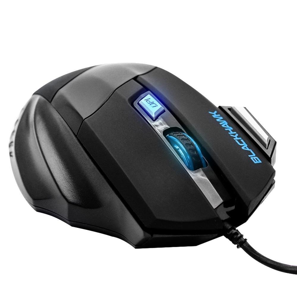 Imagem 3 de 5 do produto Mouse Gamer Fortrek Óptico USB Black Hawk 2400 dpi OM703 52013