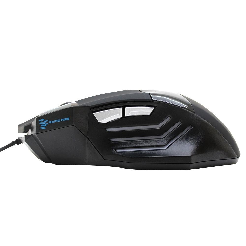 Imagem 4 de 5 do produto Mouse Gamer Fortrek Óptico USB Black Hawk 2400 dpi OM703 52013