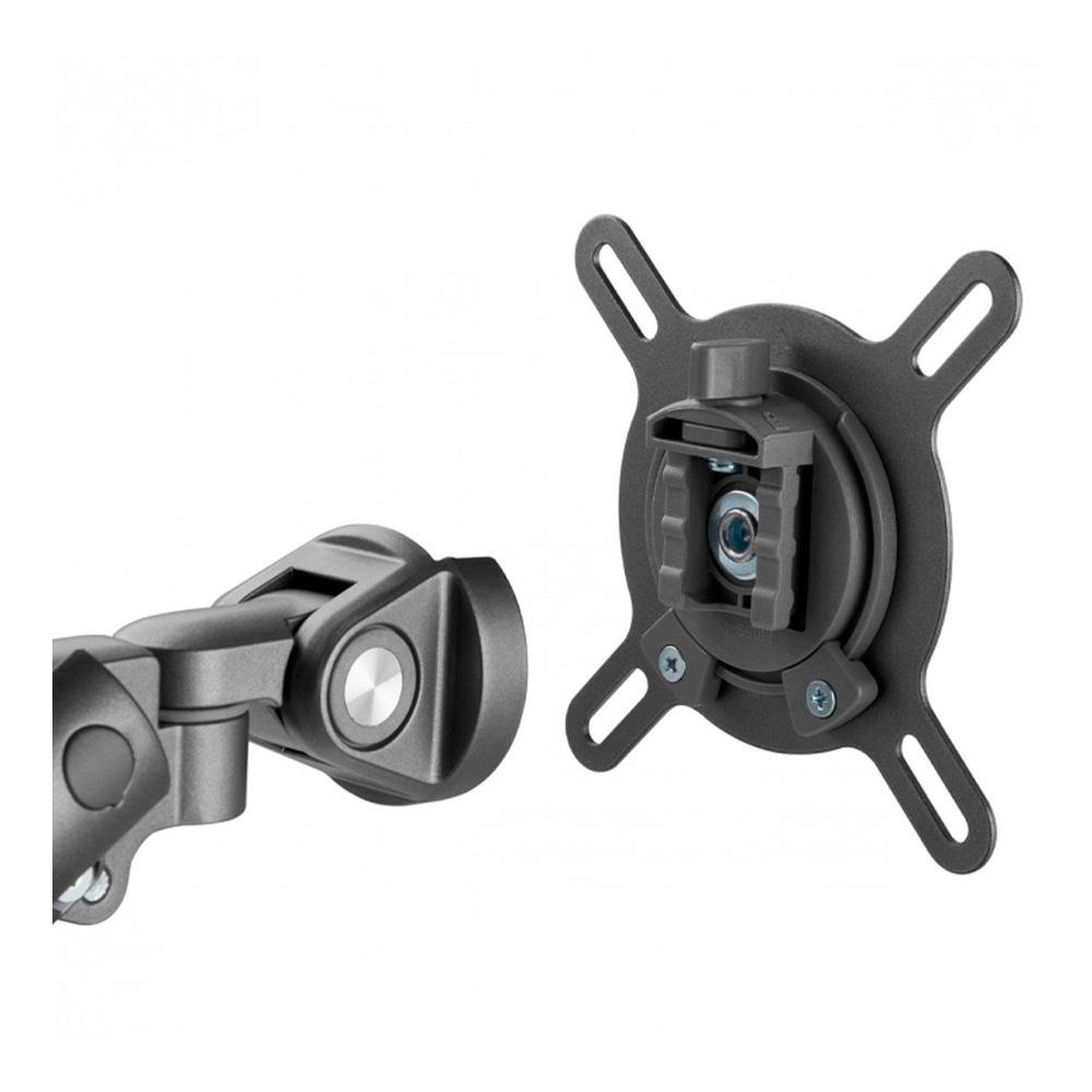 Imagem 5 de 6 do produto Suporte Articulado PCYES para Monitor 17 a 32, Vesa, USB, Cinza - SM-049C